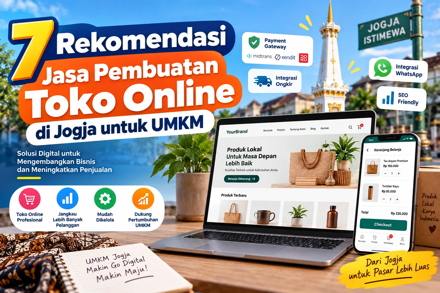 7 Rekomendasi jasa pembuatan Toko online
